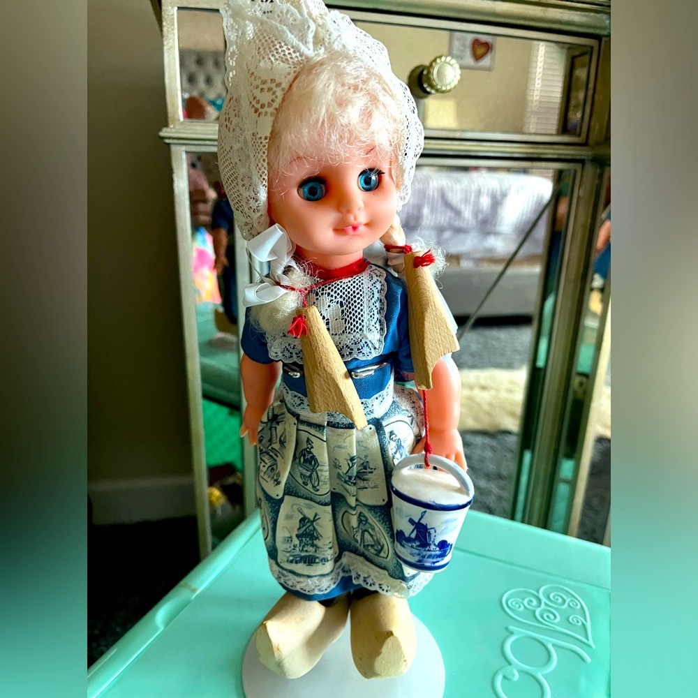 Dutch Holland dressed Doll with Clogs - collectible Doll